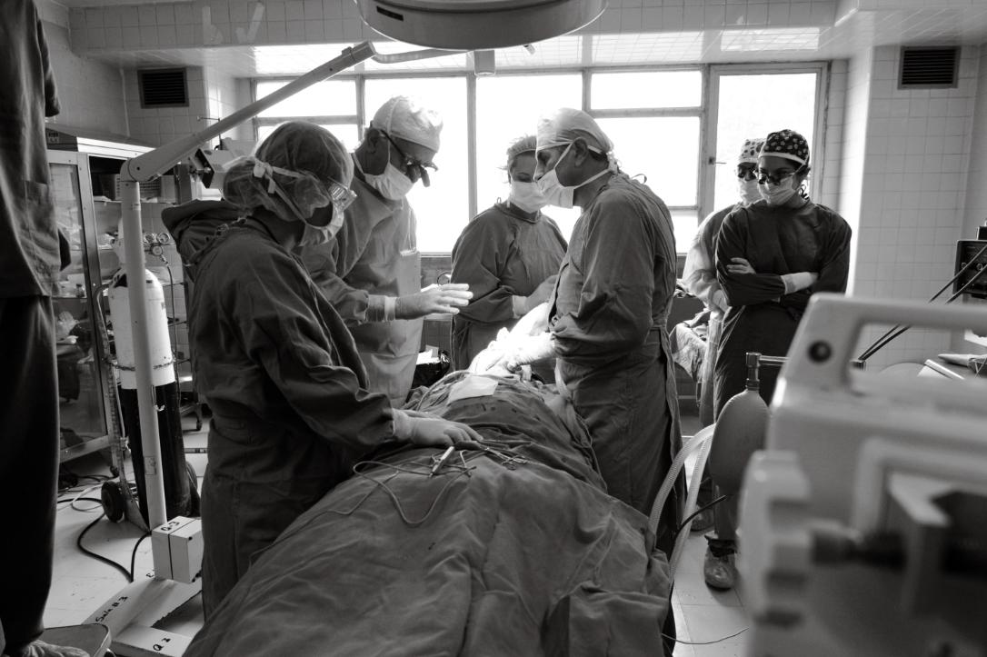 Surgery in progress
